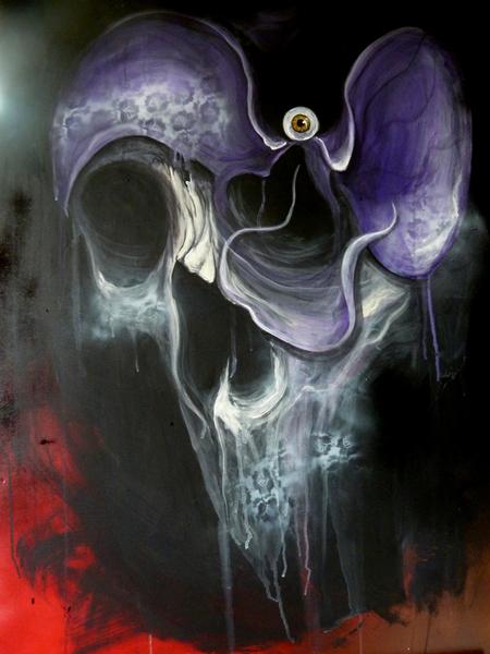 Tattoos - Orchid skull - 66663